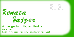 renata hajzer business card