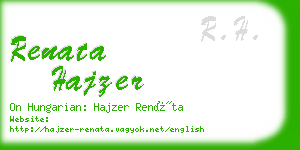 renata hajzer business card